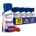 Asigurați-vă de mare proteine Strawberry Nutriție Shake, gata de a bea, 16g proteine și 27 vitamine și minerale, 8 fl oz, 24 Pack