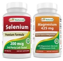 Seleniu 200 mcg şi glicinat de magneziu 425 mg