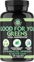 Suplimente furioase bune pentru voi Verzi, Vital Green Super Food Blend for Immune Support Booster Formula, Infuzat cu Spirulina, Root Astragalus, și extract de frunze de măsline root (1-Bottle)