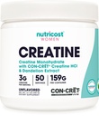 Nutricost Creatin Monohidrat pulbere pentru femei, Micronizate, Nearomatizate, 50 Serviri - Vegetarian, Non-GMO, Gluten gratuit