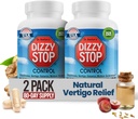 Vertigo Relief Product & non-Drowsy Motion Boală pastile: Greață și amețeală, Ginger & Seed Formula, Inner Auricular Balanță, Masina, Cruise & Travel Essential, Stomac de suport (80 Conte de 2)
