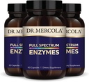 Dr. Mercola Full Spectrum Enzime - 22 Enzime diferite - Sprijină Digestive & Immune Health - Ajută la digest Carbohidrats, grăsimi și proteine - non-GMO, gluten-free și soia - 90 capsule (3 ambalaj)