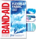 Bandă adezivă, Bandaj flexibil, protecţie flexibilă confortabilă şi îngrijire a rănilor pentru tăieturi şi zgârieturi minore, Bandaj de prim ajutor cu un design de culoare apă, dimensiuni asortate, 30 ct