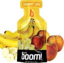 Boom Nutrition Energy Gel - Geluri de energie preparate din fructe - Gel de antrenament - Gel de energie pentru ciclism - Gel de alergare - Gel de energie naturală - Peach Banana (24 Pack)