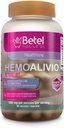 Betel Natural Premium HemoAlivio Rosita - Hemorrhoid și suport constipație - 1000 mg - 90 capsule
