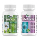 America Medic & Science OVA-Max Vitamine prenatale pentru femei (120 capsule) şi WFS Plus Suplimente de fertilitate pentru femei (90 capsule)