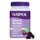 Natrol Sleep & Restore Magneziu Glycinate Blend Gummies, Magneziu pentru Sleep Aids pentru adulți, Melatonina-Free, Cherry Flavored, 30 zile de aprovizionare