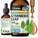 BIO KRAUTER Gymnema Sylvestre Extract picături - alcool și zahăr gratuit - Vegan Gymnema Leaf extract 2 Fl.Oz.