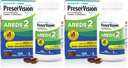 PreserVision AREDS 2 Eye Vitamina si Suplimentul mineral, contine luteina, vitamina C, zeaxantină, zinc & vitamina E, 120 Softgels (Packing May Vary) (Pachet de 2)