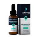 COMPASS LABORATOR Ashwagandha Picături lichide - suport de spirit și supliment de wellness - Manager de cortizol natural și Booster imunitar - 2 fl oz