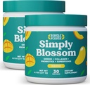 Pur și simplu Blossom Nutrition Daily Greens & Superfood Powder + Colagen + Probiotice pentru femei Digestive Health & Blooting Relief. Ajutor Bloom sănătate - 2 luni de aprovizionare - Mango