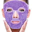 ZNÖCUETÖD Face Eye Mask Ice Pack pentru reducerea puffiness, Bags under Eyes, Puffy Dark Circles, Migraine,Hot/Cold Pack cu moale Plush Backing (Purple #22)