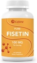 Fisetin Suplimente, 100 mg de Flavonoid Bioactiv Natural, Trust 98% Pur, Suport pentru imbatranire, Non-GMO, Gluten-Free, 60 capsule, 60 Serviri