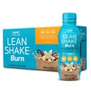 GNC Lean Shake Burn cu cafeina, Clinic dovedit de management de greutate, gata de a bea de înlocuire masă, 25g Proteina cu zero adăugat zahăr, Vanilla Latte, Pachet de 12