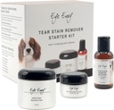 Eye Envy Dog Tear Stain Remover Starter Kit. 100% naturale, în condiții de siguranță. Conține: Soluție pentru picioare, Pads aplicator, și pulbere pentru picioare. Kit de tratament Tear Stain. dureaza 30-45 zile. Made in USA