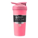 BlenderBottle Sport Izolat din oțel inoxidabil Shaker Sticla cu whisk sârmă, 24-Ounce, roz 