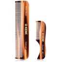 Kent Beard și setul de mustață - pieptene de buzunar de mână pentru bărbați de călătorie și de utilizare acasă, Mini Combs pentru îngroșare