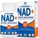 2200 mg NAD lipozomal Supliment - Îmbunătățește energia celulară și învechire Defese, 60 capsule