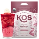 KOS Organic Beet Root Powder, USDA Certified - Ingredient pe bază de plante de super-alimentare de plante de plante de bază pentru rezistență Creștere, Circulație - non-GMO, Soy & Gluten-Free, 50 Servings Bag