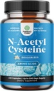 NAC Supliment N-Acetil Cysteine 600mg - Vegan mare absorbţie non-Smelly NAC 600 mg Capsule Glutatione Precursor pentru ficat Cleanse Detox & Reparaţii Plus Lung Health and Imunity Support (240ct)