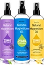 Spray de magneziu, Spray de ulei de magneziu pur pentru picioare, cadou ideal pentru relaxare musculară &amp; Somn mai bun, Absorbție Rapidă, uscare rapidă fără reziduuri-nearomat.