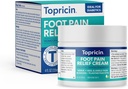 Topricina picior durere relief crema - naturale și odor-libere hidratant Cream, 4 uncii - borcan