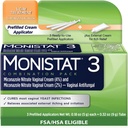 Monistat 3 zile Tratamentul infectiei ureice pentru femei, 3 Miconazol aplicatoare pre-filled Cream & Monistat extern anti-Itch Cream Bundle