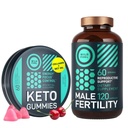 Suplimentul de fertilitate masculină și Keto Gummies Sănătate și energie Bundle