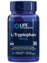 Life Extensie L-Tryptofan, 500 mg, Încurajează niveluri serotonina sanatoase si promoveaza somn sanatos, stare de spirit, Stres Response & Satety, Gluten-Free, non-GMO, Vegetarian, 90 capsule