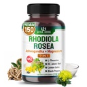 Rhodiola Rosea Supliment imbogatit cu Ashwagandha, Magneziu, L-Theanine, St. John's Wort, Lemon Balm - Suport Mood, Somnuri de calitate, și Mintal Focus 150 Capsule