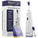 Sinu Pulse Traveler cu 30 Sinuair Packets - Pulsare fără fir Irigare nazală Sistem de clătire a sinusurilor, Space Saving Cleaner & Relief Machine pentru călătorie, Mai eficientă decât Neti Pot sau Nase Spray sticla