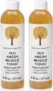 Caleb Treeze Old Amish Muscle Tonic 8 oz, Leg Cramps Relief, Picior Cramps Relief, Picioare fără odihnă, Crampe musculare & Spasm Ajutor - Pachet de 2