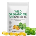 Ulei de Oregano cu ulei de semințe negru, 6000 mg capsule de ulei Oregano Organice, de capsule suplimentare Oregano, Antioxidanți naturali, non-GMO, Gluten gratuit, 120 Softgels