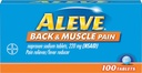 Aleve pastile de spate și dureri musculare, acţionând rapid toată ziua de ajutor țintă pentru dureri de cap, musculare și de spate, naproxen capsule de sodiu, 220 mg, 100 Conte