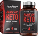 Vitamina Bounty Burn pe termogenic Keto Fat Burner pentru bărbați și femei - pierdere în greutate supliment cu cetone zmeură - Booster metabolice, pastile de energie, Suppressant apetit - 60 capsule