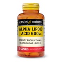 MASON NATURAL Alpha Acid lipoic 600 mg per Serving, Gluten Free ALA Supliment, 30 capsule