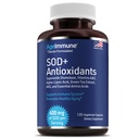Antioxidanți de SOD Supliment de îmbătrânire sănătos - 400 mg de superoxid de dismutază - Acid alfa lipoic - extract de ceai verde - L-Arginină - Lysine - AKG - Vitamine A și E pentru suport imunitar-120 capsule