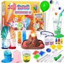 UNGLINGA 30+ Experimente Stiinta Kituri pentru copii, S.T.E.M Educational Proiect Activitati Jucarii Cadouri pentru baieti Fete, Chimie Set, Bouncy Ball, Volcano Eruption