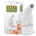 Solutie naturala ceramica roz, curata sistemul respirator mare pentru alergii, astm relief, si alte conditii respiratorii, inhalator de sare, 1 conte