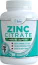 Zinc Citrat 30 mg Supliment - Suport imun pentru adulți Copii Suplimente imune sigure Vitamina Alternative la Lozene lichide și comprimate masticabile