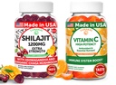 Lunakai Statele Unite ale Americii Made Shilajit & Vitamina C High Potentcy Gummies Bundle 
