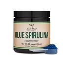Albastru Spirulina Powder - conținut maxim 35% Phycocianin, Superfood Powder din Algae verde-albastru, Mixes in Smoothies and Proteine Drinks, Plant Food Coloring (O lună de aprovizionare) de lemn dublu