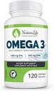 Putere triplă Omega 3 Capsule ulei de pește 