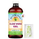 Lily of The Desert Aloe Vera Gel - Fillet interior Fillet Aloe Vera Drink, Coerență mai mare, Enzime Digestive pentru Sănătate Gut, Stomac Relief, Wellness Glowing Skin 16 Fl Oz Gelly Sachet Inclus.
