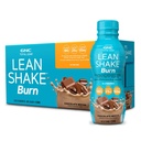 GNC Lean Shake Burn cu cofeina, înlocuirea mesei, ciocolată Mocha, 25g Proteina, Clinic dovedit managementul greutății, gata de băut, Zero Adăugat zahăr, 14 oz sticle, Pachet de 12