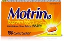 Motrin IB Pain Reliever Fever Reductor (AINS) Ibuprofen Tablets, 100 Count