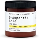BEYOND RAW Chemistry Labs D-Aspartic Acid Powder, Muşchi Dezvoltare şi recuperare, 30 Servings