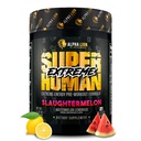 ALPHA LION Superuman Extreme Stim Pre Praf de antrenament, Beta Alanine, L-Taurine & 356mg Tri-Source Cafeina pentru energie sustinuta, Nitric oxid si citrulină pentru pompa (21 Servings, Slaughterelon)
