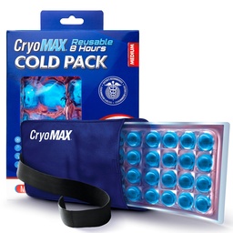 Cryo-Max Cold Pack, 8 Ore Rece Terapie Rece Pack pentru Elbows, Genți, Gât + Mai mult, Medium, 6" x 12" (1 Conte)
