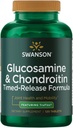 Swanson Timed-Release Glucosamină & Chondroitin Sulfate 750/600 Milligrams 120 Tabs